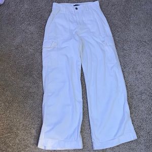 White Cargo Pants